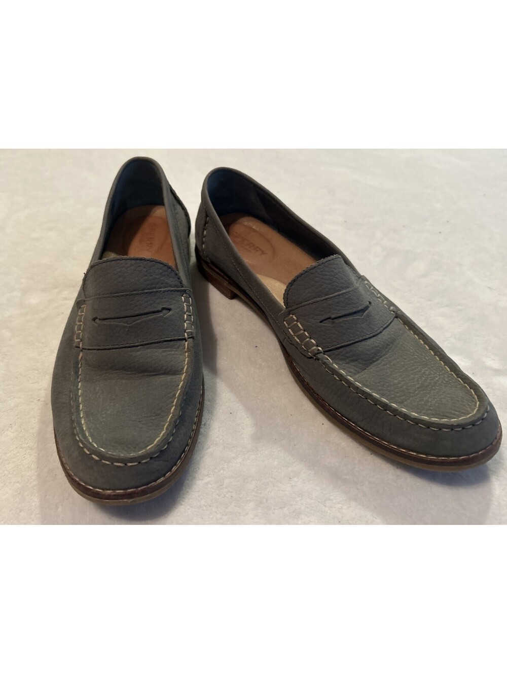 Sperry Top Sider Women’s Shoes Size 10 Blue Penny Loafers Slip On Flats